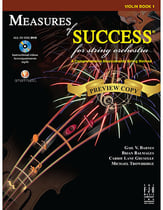 Measures of Success for String Orchestra No. 1 Violin string method book cover